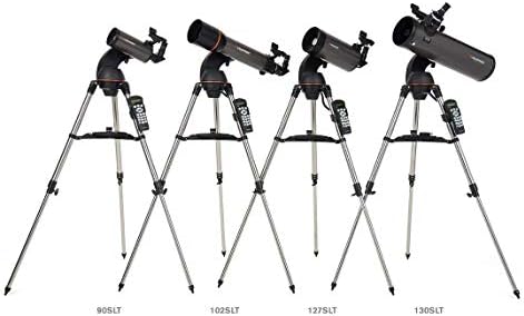 Celestron 31145 NexStar 130SLT Portable Computerised Newtonian Reflector Telescope with Quick-Release Fork-arm Mount, Accessory Tray and 'Starry Night' Special Edition Software, Grey