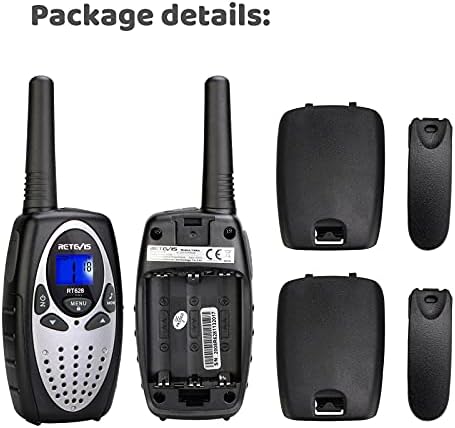 Retevis RT628 Walkie Talkies for Kids,Toy Gifts for 6-12 Year Old Boys Girls,Kid Gifts Walkie Talkie for Adults Outdoor Camping Hiking(Silvery 1 Pair)