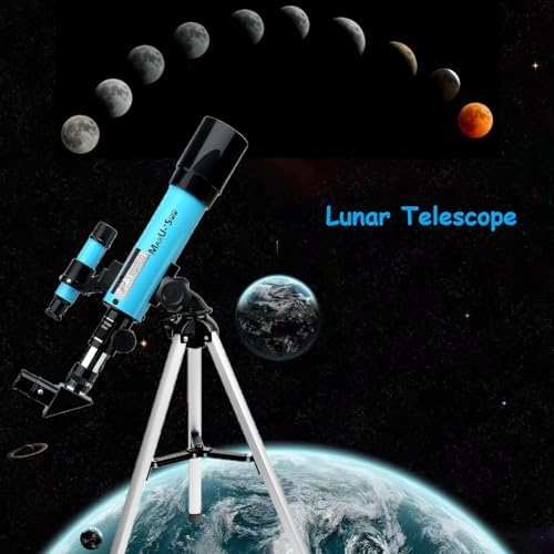F360X50mm Telescope for Astronomy Beginners, Refractor with Tabletop Tripod & Finder Scope, Travel Telescope Includes 3 Magnification Eyepieces and Moon Mirror