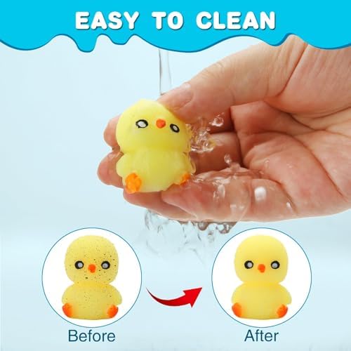 120 Pack Squishy Toys, Kawaii Squishies Party Favors for Kids 4-8 8-12 Treasure Box Toys for Classroom Birthday Xmas Gifts Goodie Bag Mini Animals Mochi Squishy Stress Relief Sensory Toys Random