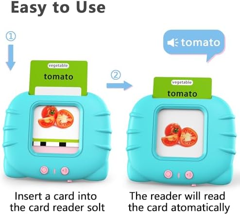 Lapare Talking Flash Cards Toys for Toddlers 2 3 4 5 6, Learn ABC Letters, Numbers 0-100,Phrases,Objects, Adjectives, and More Dolch Sight Words, 280 Cards with 560 Words/Phrases
