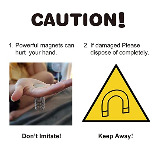 LOVIMAG Strong Magnets, Super Strong Round Magnets, 16Pack Magnets for Fridge, Magnets with Adhesive Backing for Office, Science,Whiteboard, DIY-1.26 inch x 1/8 inch (8 Black, 8 Silver)