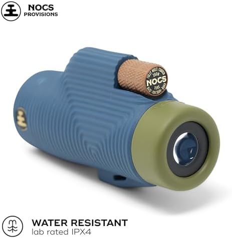 Nocs Provisions Zoom Tube 8x32 Monocular, 8X Magnification Telescope, Bak4 Prism, Wide Field of View for Bird Watching, Backpacking & Wildlife Viewing - Indigo Blue II