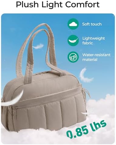 BAGSMART Gym Bag for Women, Duffle Bag for Travel with Wet Pocket, Lightweight Carry on Weekender Duffel, Water Resistant