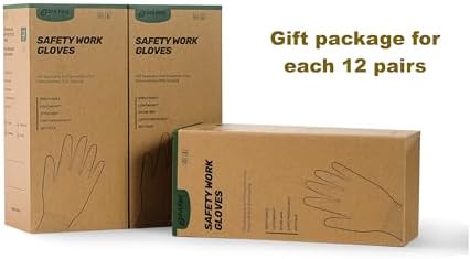 DULFINE Safety Work Gloves PU Coated-12 Pairs,Red Seamless Knit Glove with Polyurethane Coated Smooth Grip on Palm & Fingers, for Men and Women, Ideal for General Duty Work (Large)