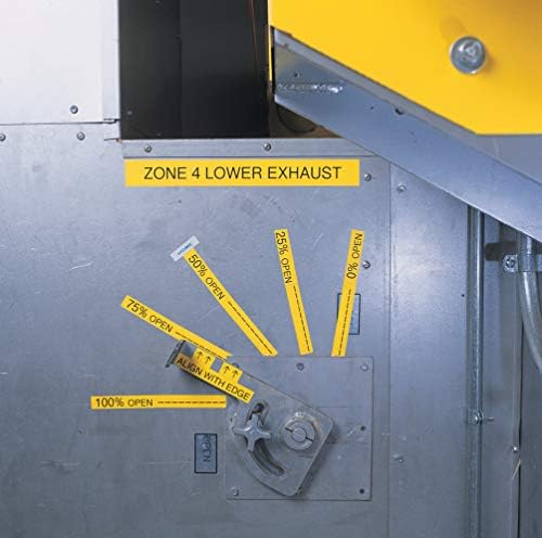 Brady Authentic (M21-250-595-YL) All-Weather Vinyl Label for Indoor/Outdoor ID, Lab and Equipment Labeling, Black on Yellow- For M210, M210-LAB, M211, BMP21-PLUS and BMP21-LAB Printers, .25" W, 21' L