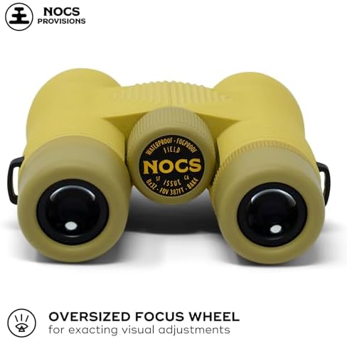 Nocs Provisions Field Issue Compact 8x32 Waterproof Binoculars, Shockproof, Fogproof, 8X Magnification, Bak4 Prism, Multi-Coated Lenses for Adults & Kids, Bird Watching, Hunting & Wildlife Viewing