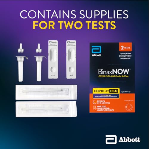 BinaxNOW COVID-19/Flu A&B Combo Self Test, 2 Count
