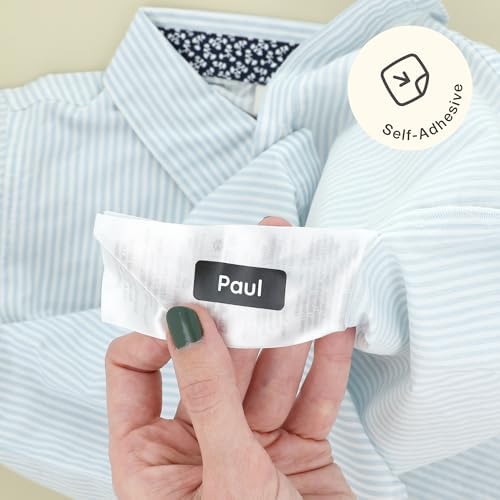 โ Personalized Name Labels for Kids (120) โ Waterproof & Durable Stickers for Clothing, School & Daycare Items - Solid Color