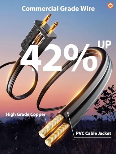 addlon LED Outdoor String Lights 48FT with Edison Vintage Shatterproof Bulbs and Commercial Grade Weatherproof Strand - ETL Listed Decorative Lights for Patio Garden