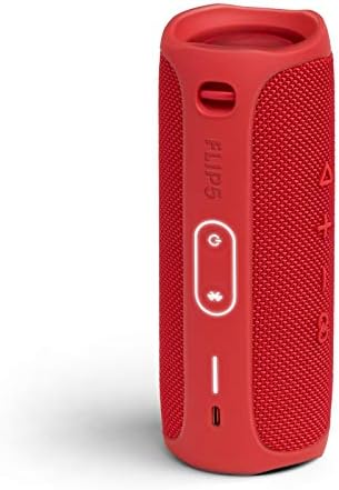 JBL FLIP 5 Waterproof Portable Bluetooth Speaker - Red (Renewed)
