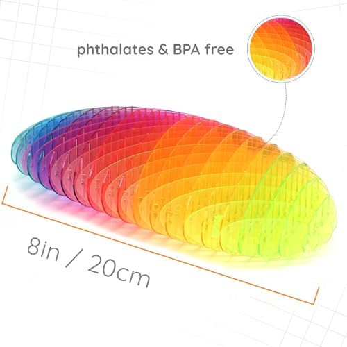 Morf Fidget Worm Toy - Desk Fidgets for Adults - Quiet Worm Fidget Toy Sensory Toys - Fun and Interactive Fidget Toy for Kids - USA Patent Pending Figgy Toys (Rainbow, Big)