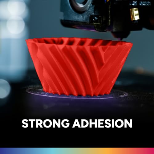 OVERTURE PLA Filament 1.75mm PLA 3D Printer Filament, 1kg Cardboard Spool (2.2lbs), Dimensional Accuracy +/- 0.02mm, Fit Most FDM Printer (Red)