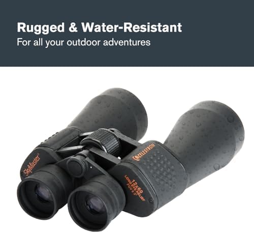 Celestron 71007 SkyMaster 12x60mm Porro Prism Binoculars with Multi-Coated Lens, BaK-4 Prism Glass and Carry Case, Black