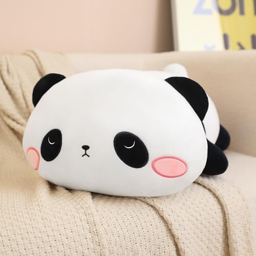 SQEQE Weighted Panda Plush, Weighted Panda Stuffed Animal, Cute Plushies Soft Bear Pillow Toy Gift for Kids Adults 9.8 Inch, 0.8 Lbs
