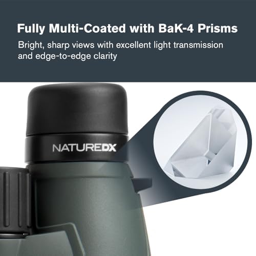 Celestron - Nature DX 12x56 Binoculars – Powerful and Bright for Long-Range Viewing – 56mm Objective Lenses – 12x Magnification – Fully Multi-Coated – Waterproof and Fogproof – Tripod Adaptable