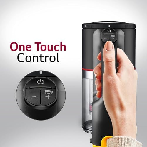 LG CordZero Cordless Vacuum, Lightweight, Powerful Suction for Pet Hair, Hard Floors, Carpet & Furniture. 2 Batteries for 100 Min Run Time, 10-Year Motor Warranty, A916BM (Renewed)