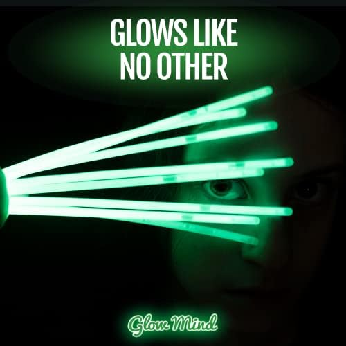 200 Ultra Bright Glow Sticks Bulk - Halloween Glow in the Dark Party Supplies Pack - 8" Glowsticks Party Favors with Bracelets and Necklaces