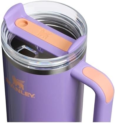 Stanley Quencher H2.0 Tumbler with Handle and Straw 40 oz | Flowstate 3-Position Lid | Cup Holder Compatible for Travel | Insulated Stainless Steel Cup | BPA-Free | Periwinkle Shimmer