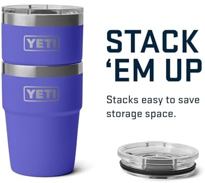YETI Rambler 16 oz Stackable Tumbler, Vacuum Insulated, Stainless Steel with MagSlider Lid