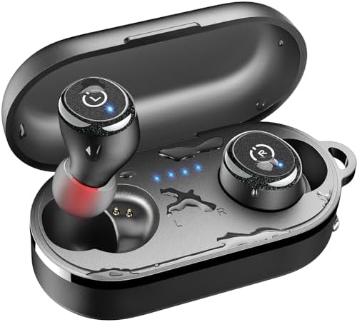TOZO T10 Wireless Earbuds Bluetooth 5.3 Headphones, App Customize EQ, Ergonomic Design, 55H Playtime, Wireless Charging Case, IPX8 Waterproof Sound in-Ear Headset, 2025 New Version