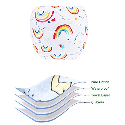 Potty Training Pants for Boys Girls, Learning Designs Training Underwear Pants (10 Packs, 2-4T, Orange)