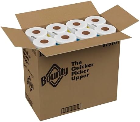 Bounty Paper Towels Quick Size, White, 16 Family Rolls = 40 Regular Rolls
