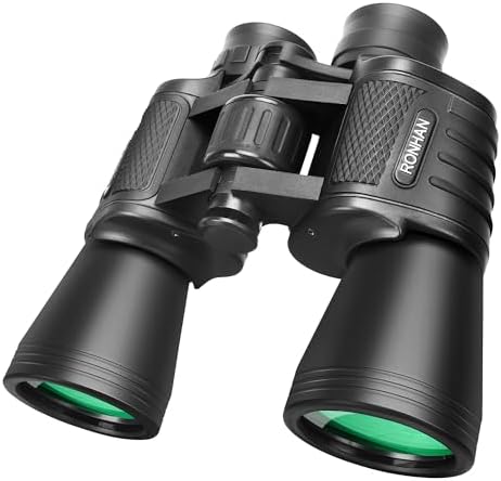 Binoculars for Adults High Powered, 20 x 50 Compact Military HD Large View Binoculars for Bird Watching Travel Hunting Cruise Outdoor Sports with Carrying Case & Strap