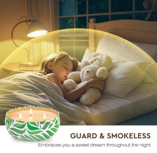 Citronella Candles Outdoor, Large 36oZ Citronella Candles, 240 Hours Burning, 3-Wick Natural Soy Wax Summer Outdoor Candles for Outside Indoor Patio Home Garden Yard Balcony Camping Porch BBQ