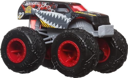 Hot Wheels Monster Trucks, 1:64 Scale Toy Monster Trucks, Set of 4, Giant Wheels, Favorite Characters and Cool Designs