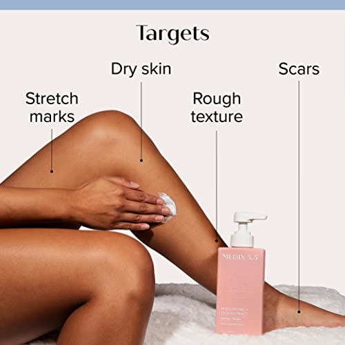 MEDIX Firming Collagen Cream + Hyaluronic Acid Body Lotion 2PC Set | Anti Aging Firming Lotion & Face Moisturizer For Women, Crepey Skin, Stretch Marks, & Dry Skin | Skin Care Products, 2PC Bundle