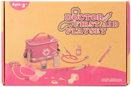 Doctor Kit for Kids Girls, 34 Pcs Kids Doctor Kit for Toddlers 3-5 with Medical Storage Bag & Real Stethoscope, Pretend Play Set for Boys Girls Fun Role Playing Game