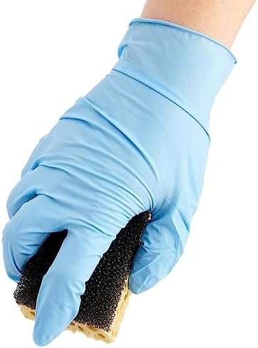 ForPro Disposable Nitrile Gloves, Chemical Resistant, Powder-Free, Latex-Free, Non-Sterile, Food Safe, 4 Mil, 100-Count