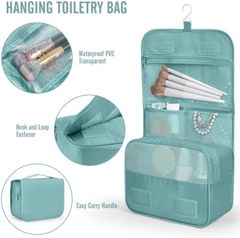 Veken 10 Set Packing Cubes for Travel Essential, Suitcase Organizer Bags in 4 Sizes, Carry-On Luggage Accessories with Large Laundry & Hanging Toiletry Bag, Must-Have for Airplane, Road Trip & Camping