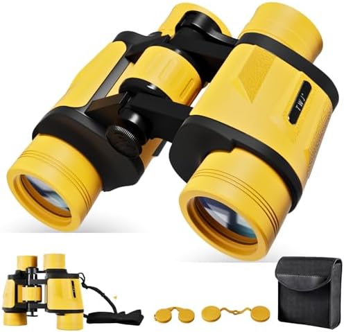 12x40 HD Binoculars for Adults and Kids High Powered, Clear Large View & Low Light Night Vision, Waterproof Binoculars for Hunting, Birds Watching, Cruise Ship, Theaters, Travel and Stargazing