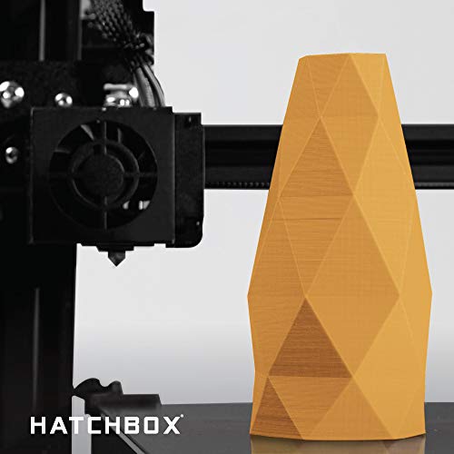 HATCHBOX 1.75mm Gold PLA 3D Printer Filament, 1 KG Spool, Dimensional Accuracy +/- 0.03 mm, 3D Printing Filament
