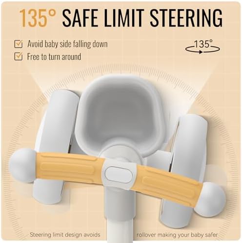 Umatoll Colorful Lighting Baby Balance Bike Toys for 1 Year Old Boys Gifts, Adjustable Seat Baby Walker, One Year Old Boy Birthday Gifts, 12-24 Months Toddler First Ride on Toys