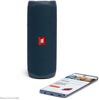 JBL Flip 5 Portable Bluetooth Speaker - Ocean Blue (JBLFLIP5BLUAM) (Renewed)