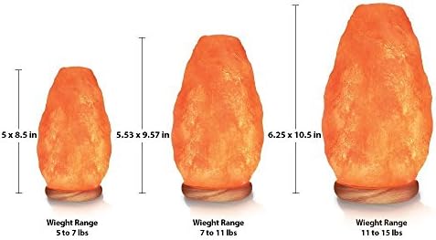 Himalayan Glow Salt Lamp with Dimmer Switch 5-7 lbs