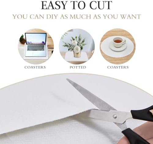 Beautysaid Shelf and Drawer Liner for Kitchen Cabinet, Non Adhesive Non Slip Shelf Paper Waterproof Washable Thickened for Dresser Pantry Shelve Bathroom Protector Liner(White,12 in x 20FT)