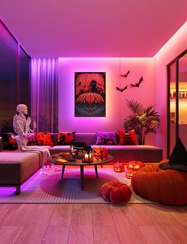 Govee 100ft RGBIC LED Strip Lights, Smart LED Lights Work with Alexa and Google Assistant, LED Lights for Bedroom WiFi App Control Segmented DIY Multiple Colors, Color Changing Light, (2 x 50ft)
