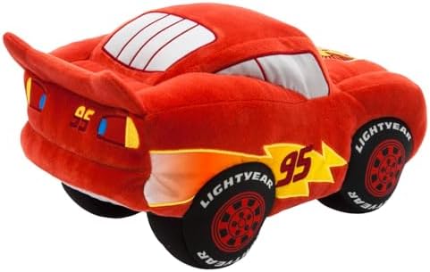 DISNEY STORE Official Lightning McQueen Plush Medium Soft Toy for Kids, 12 inches, Cuddly Character with Fuzzy Texture and Embroidered Details. Suitable for All Ages.