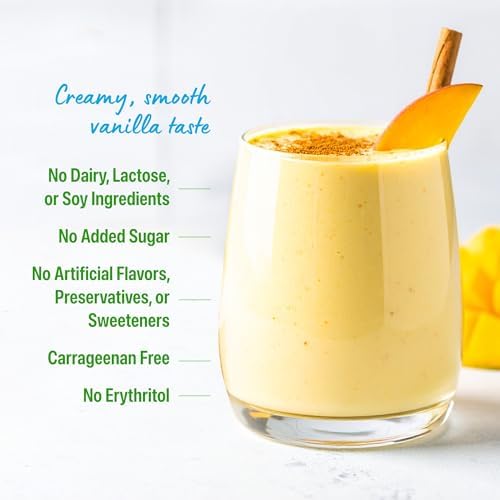 Orgain Organic Vegan Protein Powder, Vanilla Bean - 21g Plant Protein, 4g Prebiotic Fiber, No Lactose Ingredients, No Added Sugar, Non-GMO, For Shakes & Smoothies, 2.03 lb (Packaging May Vary)