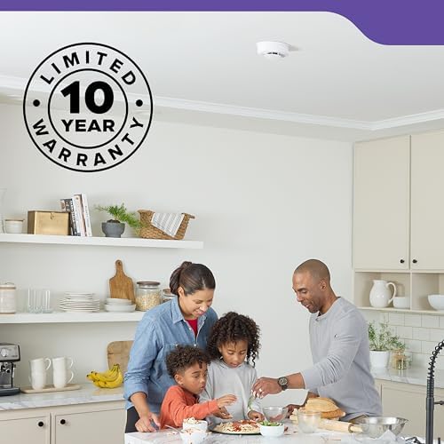 Kidde Hardwired Smoke & Carbon Monoxide Detector, 10-Year Battery Backup, Voice Alerts, Interconnectable LED Warning Light Indicators, 2 Pack