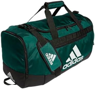 adidas Unisex Defender 4.0 Gym Duffel Bag for Men and Women, Team Dark Green, Medium (66L)