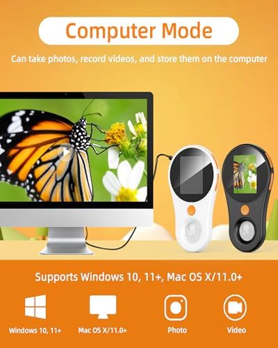 Digital Microscope Handheld 2.0 inch IPS Color Screen,Portable Digital Magnifying Glass 500x,Marco Microscope for Kids,Built-in 8LED Lights,USB Compatible with PC Windows, Mac OS