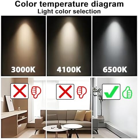 25 Pack T8 Fluorescent Bulbs 4 Foot, F32T8/865 Fluorescent Light Bulb 48 Inch 32 Watt 6500K Daylight 2500 Lumens G13 Base