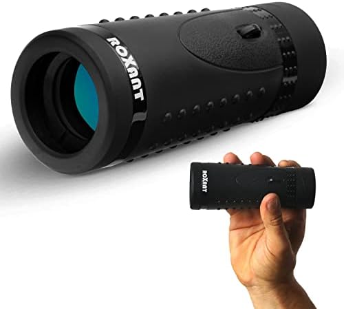 Authentic ROXANT Grip Scope High Definition Wide View Monoculars for Adults High Powered - with Retractable Eyepiece & Fully Multi Coated Optical Glass Lens + Bak4 Prism starscope monocular Telescope