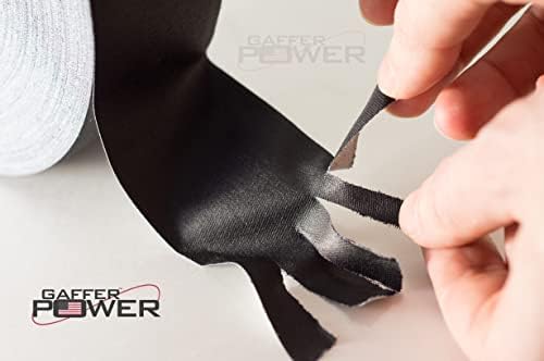 Gaffer Power Proudly Made in The USA, Real Professional Grade Gaffer Tape, Heavy Duty Gaffers Tape, Non-Reflective, Multipurpose. 2 Inches x 30 Yards, Black