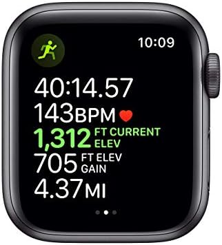 Apple Watch Series 5 (GPS, 40MM) - Space Gray Aluminum Case with Black Sport Band (Renewed)